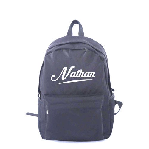 Personalised school backpack - personalised,