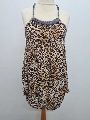 Animal leopard print halter - animal,