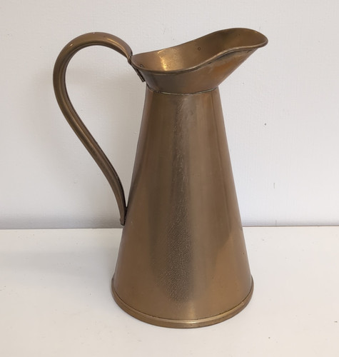 Brass metal jug pitcher - metal, with