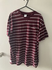ADDICT CLOTHING STRIPED POCKET T-SHIRT MEDIUM SKATE SKATEBOARD STUSSY CARHARTT