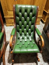 Green Chesterfield Rocking Chair
