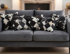 Set Of 4 Real Cowhide Hair on