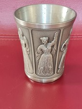 vintage selengor pewter asean beaker 1992