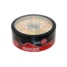 Maxell DVD-R Recordable Blank DVD-R Discs Pack 25 Shrink-Wrap 4.7GB 120mins 16x