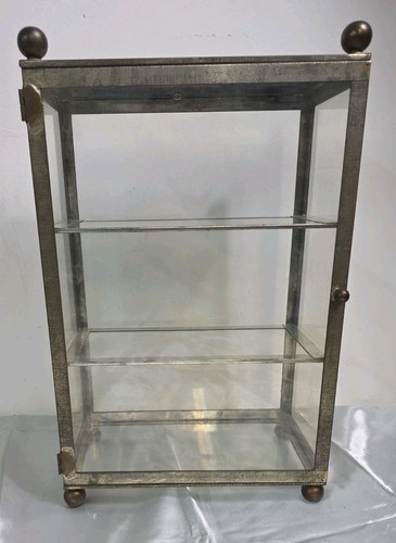 Metal and glass table top - and,