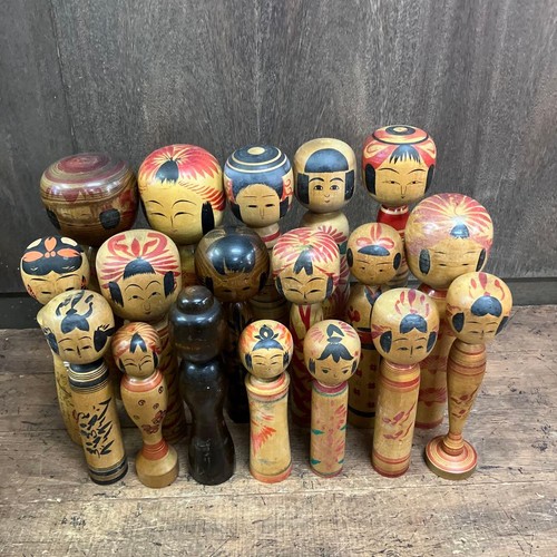 Traditional kokeshi dolls - traditional, set