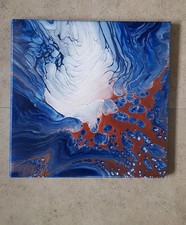 Acrylic Fluid Art Canvas Wall