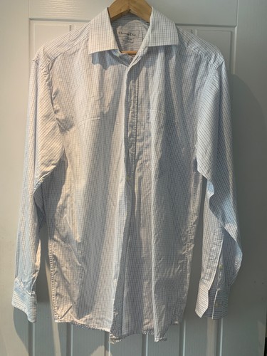 Mens light blue white
