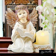 Grave Ornament Angel Reading