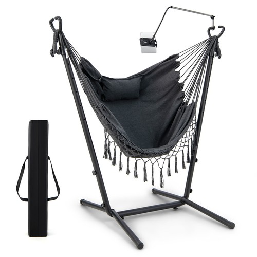 Hanging chair with frame - with,