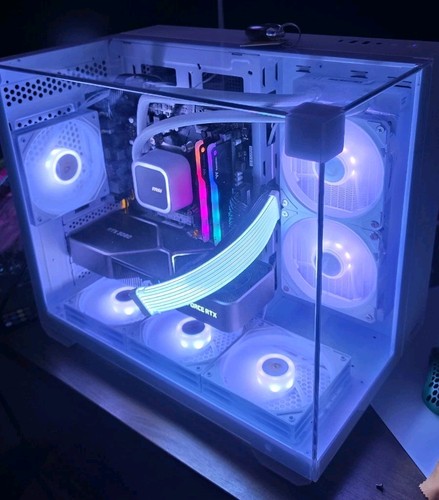 White rgb gaming rtx - white,