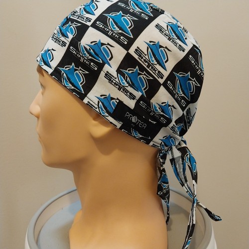 Durag rugby sharks print - durag,,
