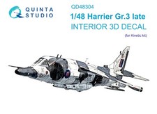 Quinta Studio QD48304, Harrier Gr.3 late , 3D-Printed decal (for KINETIC), 1:48