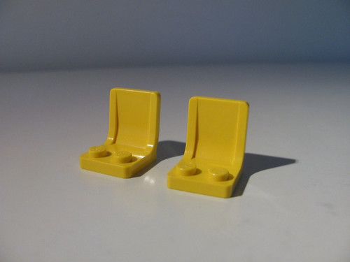 Lego yellow seat 7745 - 2x,