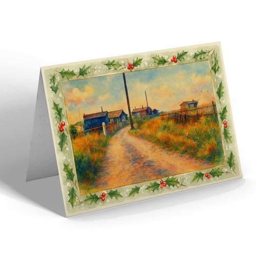 Xmas notelet primrose - notelet,