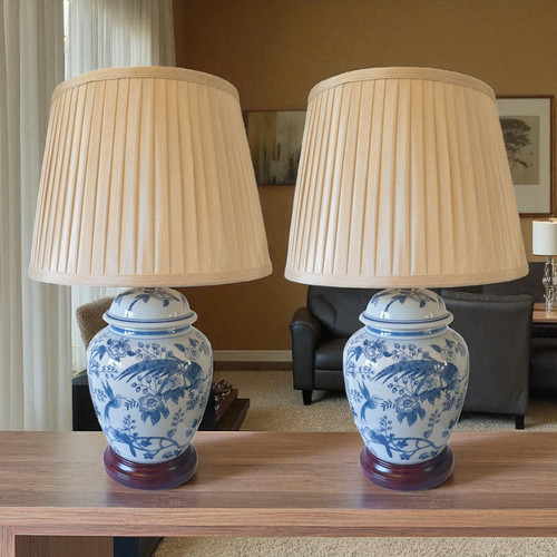 Pair chinese general jar - general,
