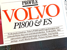 VOLVO P1800 & ES FRAMEABLE ORIGINAL CAR MAGAZINE BUYING GUIDE REVIEW