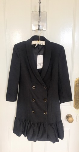 Zara blazer blk dress with - blazer,