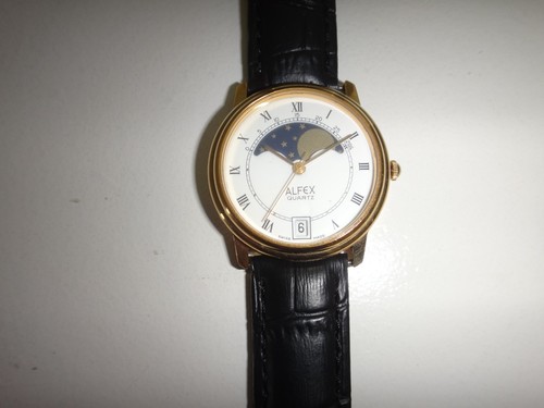 Alfex moon watch quartz - quartz, made