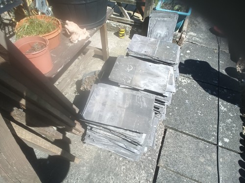 Slate roof tiles 14inch - slate, tiles(used)