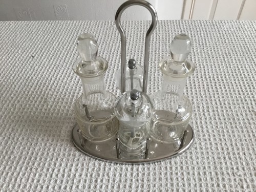 Condiment set with - , for