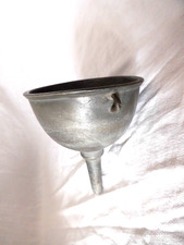 Pewter  Wine Funnel Small Antique 3" in diameter x 3" long