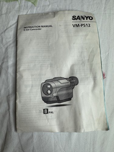 Sanyo ps12 instruction - sanyo, vm-ps12