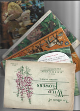 4 TEA CARDS ALBUMS WITH CARDS 1 JOHN PLAYER ALBUM WITH CARDS WILD FLOWERS READ