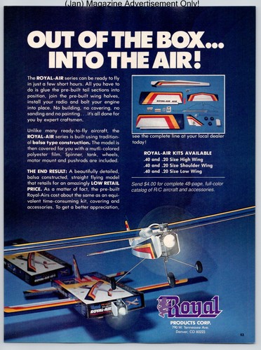 Royal air balsa construction - air,