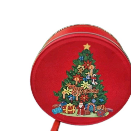 Red christmas scene - , tree