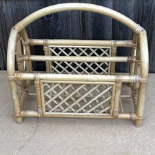 Vintage Bamboo Magazine Rack