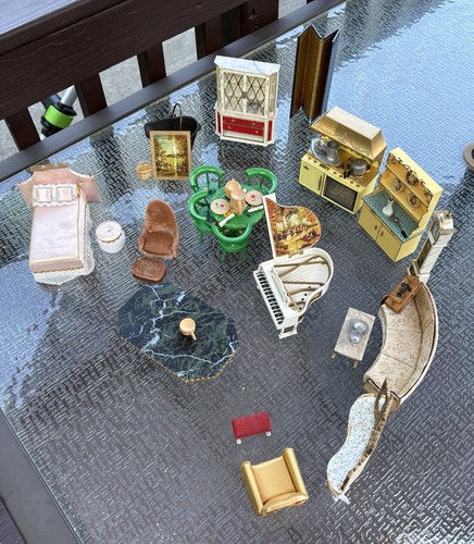 Vintage doll house furniture - doll,