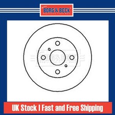 2x Brake Discs Vented For Toyota Corolla Compact E9 1.6 GL 4WD Borg Front