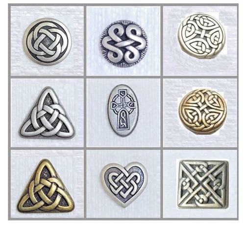 Jhb celtic knot buttons metal - jhb,