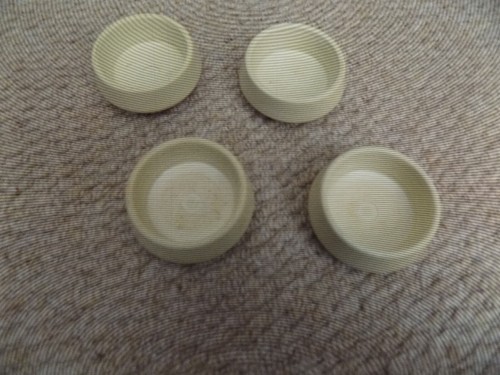 Vintage castor cups matching - castor,