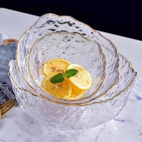 Wavy gold edge - wavy, glass