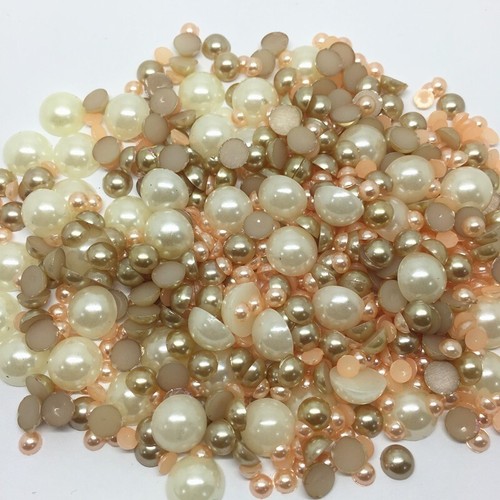 Half round pearl - pearl, embellishment