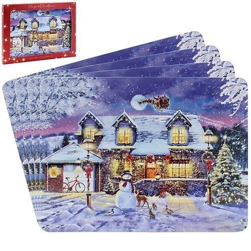 Christmas placemats set - christmas,