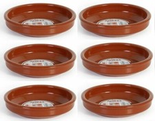 Set of 6 - Spanish Tapas pots terracotta Dishes size 18cm / cazuelas