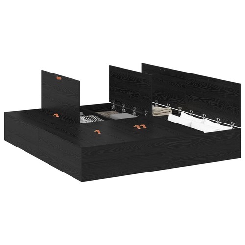 Storage bed frame with - bed,