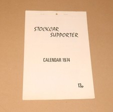 1974 Stockcar Supporter Calendar (Brisca F1)