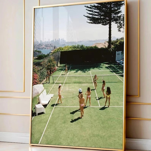 Slim aarons tennis court - slim,