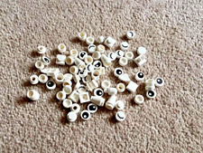 Genuine LEGO Bricks Loose Bulk Blocks - white buttons and eyes - 12g