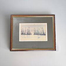 Ltd Ed. Print. “Heron” Robert Massey. Signed/Numbered. Wildlife Bird Art.