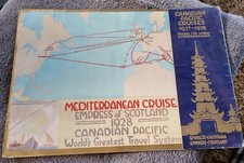 1927-28 Empress Of Australia & Scotland Canadian Pacific  Oversized Deluxe Broch