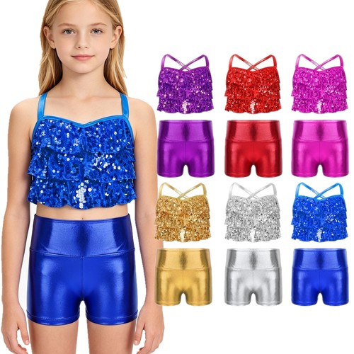 Kids girls shiny shorts - shorts, and