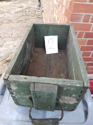 Vintage wooden ammo case - vintage,