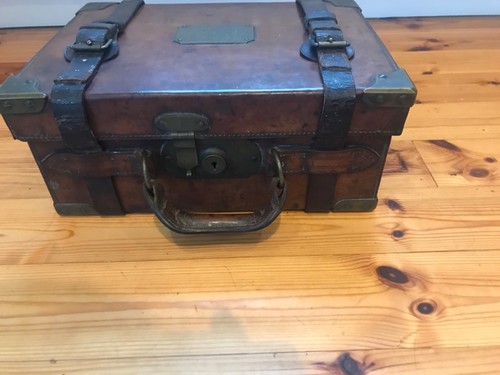 Vintage antique leather oak - vintage,