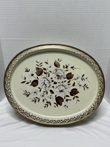 Cream roses floral - cream, large