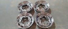A set of 4 chrome wheels 5 x 205pcd 4.5j x 15 for Vw Beetle / Bus / Ghia / 356